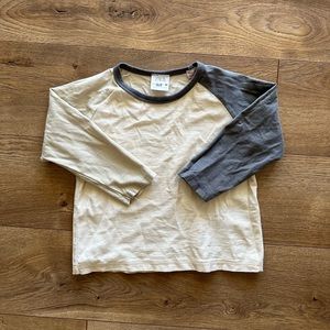 Zara boys color block long sleeve tee